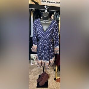 EUC Printed Boho Dress